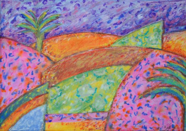 Vera Tamari Palestine Starry Night on Jericho Hills 2017 3 768x542