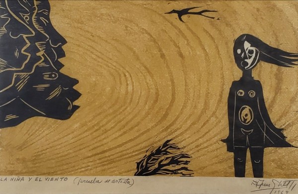 Francisco Amighetti Costa Rica La Niña el viento 1969 3