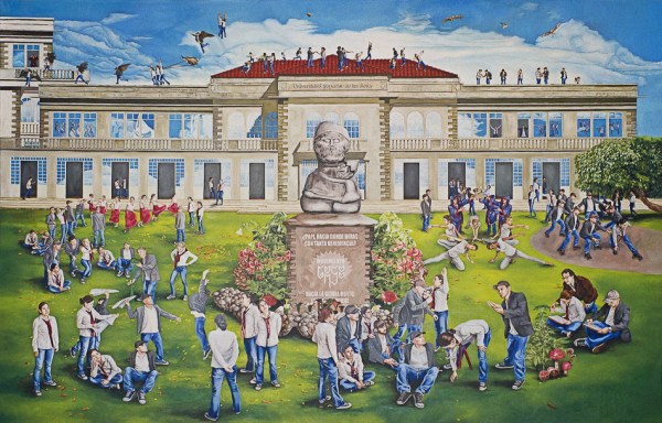 Oswaldo Terreros Ecuador Mural para la Universidad Superior de las Artes 2012 2