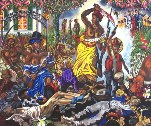 Lili Bernand Cuba Carlota Leading the People after Eugene Delacroixs Liberty Leading the People 1830 2011