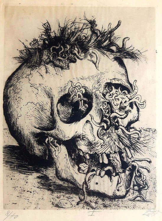 Otto Dix Germany Schadel Skull 1924