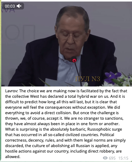 Lavrov west