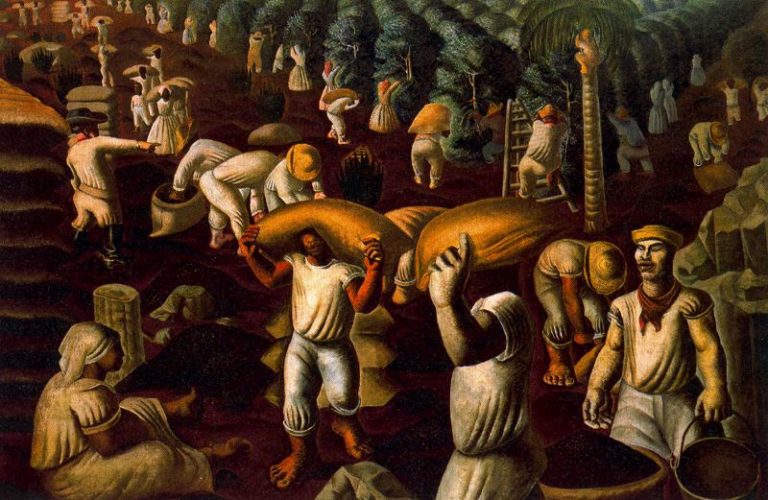 Candido Portinari Brazil Coffee Bean Mowers 1935 768x500