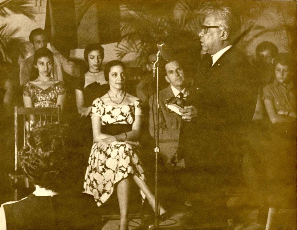 05 Nicolas Guillen honours Alicia Alonso at the Union Nacional de Escritores y Artistas de Cuba Havana 1961